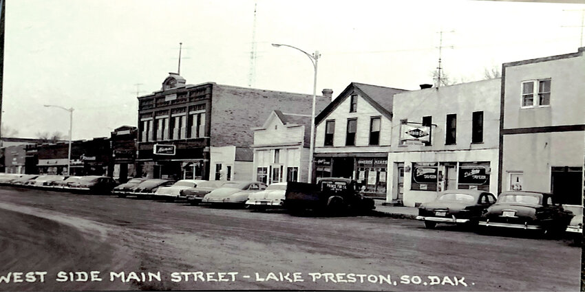 The Lake Preston City Council approved the transfer of a beer license on March 13, 1953, from Edward &quot;Speed&quot; Erickson to Dick Wilde. Dick's Tavern is the building with the Grain Belt sign.