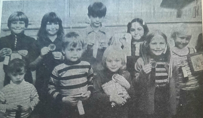 FIFTY YEARS AGO: Preschoolers through second-grade pupils completed a Thanksgiving coloring contest sponsored by the Progressive Young Women. Each of the students received an award, and special prizes were given to the ones with the best work in each grade.