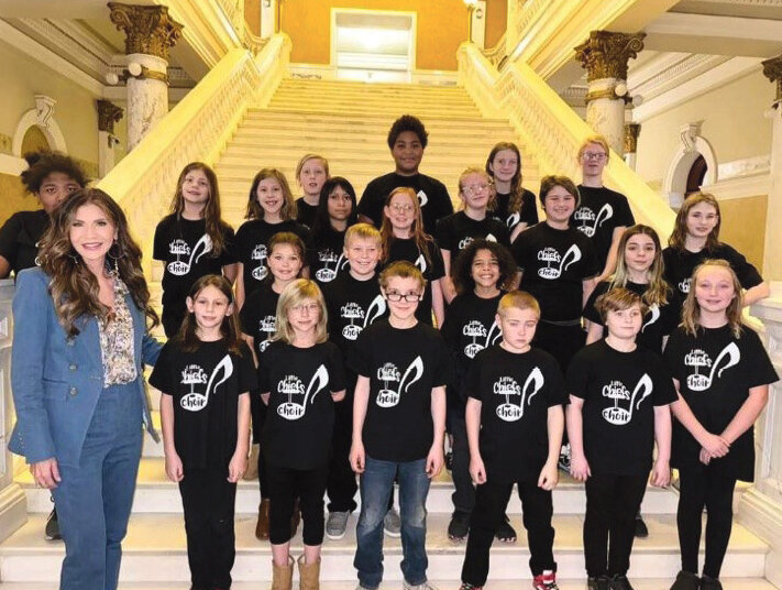 The Lil Chief choir performed at the Capitol on Dec. 13, 2023. They were also able to meet and take a photograph with Governor Noem.