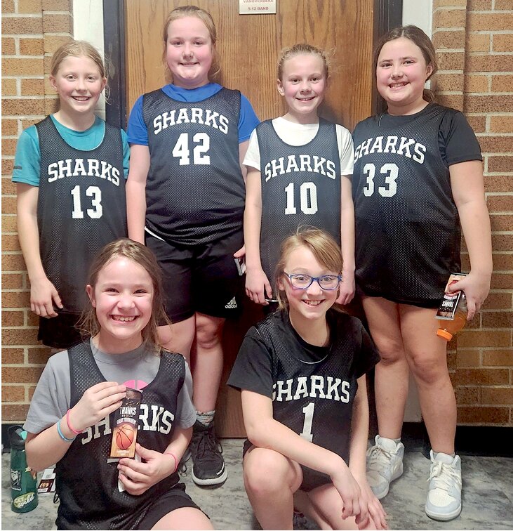 The Iroquois/Lake Preston third grade girls finished their basketball season 9-1. Their team consisted of Joslyn Blachford, back left, Cambree Holt, Lilly Wagner, Madi Casper; front row left, Luella McGehee and Harper Hill.