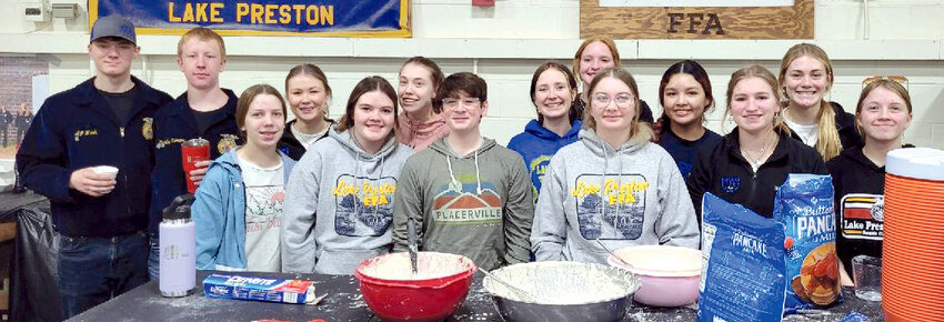 Members of the Lake Preston FFA Chapter held their annual FFA Pancake Feed last week.