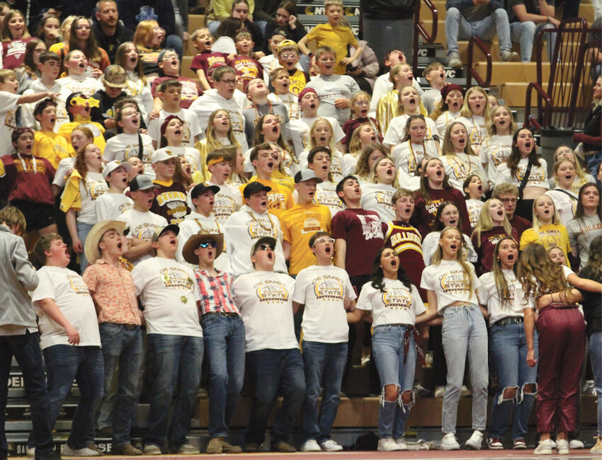 The De Smet student section was loud and proud all three nights of the State B Tournament in Aberdeen.