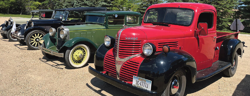 The cars are owned by members of the International Dodge Brothers Club. The Club is holding their 36th Annual meeting in Brookings. They will be on display again at the Comfort Inn in Brookings, Wilbert parking lot from 12:00 &ndash; 4:00 p.m. on Friday.