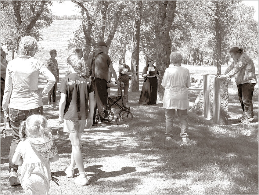 It was a nice, hot day for the first of three narrated cemetery tours, where one can learn about the settlers from De Smet. There are two more showings for visitors and community members to attend &mdash; the next two Saturdays at 3 p.m.