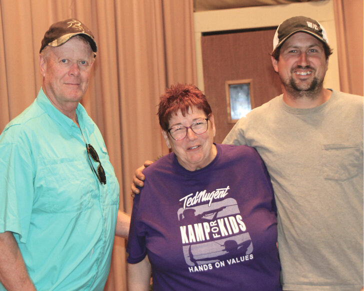 Some cast members of &quot;Aw Shucks,&quot; this year's community play that will be performed during Straw Bale Days in Carthage, include Tim Nelson, left, as Roscoe, Kathy Faber as Brooke and Travis Bornitz as Billy Bob.