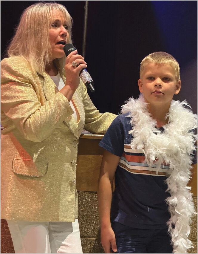 Penny Gilley made Lake Preston&rsquo;s Ayden Arvidson&rsquo;s  birthday special by bringing him up to the De Smet Midstate theater stage and singing a special &lsquo;Marilyn Monroe&rsquo; rendition of Happy Birthday to him. Ayden joined a full house of Penny Gilley fans who drove from as far as Wyoming, Nebraska, North Dakota and Minnesota for this very special, high energy, power-packed country music show by RFD-TV star of the Penny Gilley Show. The final concert in the 2024 De Smet Area Concert Series will be the Remember When all-star-show by Pat and Donna Surface on the De Smet stage Sept. 8.