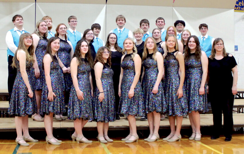 The Lake Preston Show Choir has been busy performing during the month of March.  They earned a superior at their region contest.