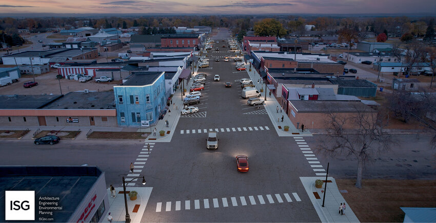 Calumet Avenue looks fresh and inviting in this concept image from ISG.