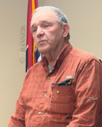Former County Commissioner Johnny Blount addressed the Commission about the reduction in Road Supervisors.