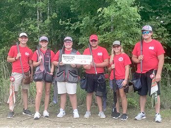 McKenzie Shooting Sports fielded a team at the Shooting Hunger event. Pictured are (L to R): Will McBride, Calli Whitwell, Drew Beeler, Logan Green, Havana Wood and Nathan Nanney.