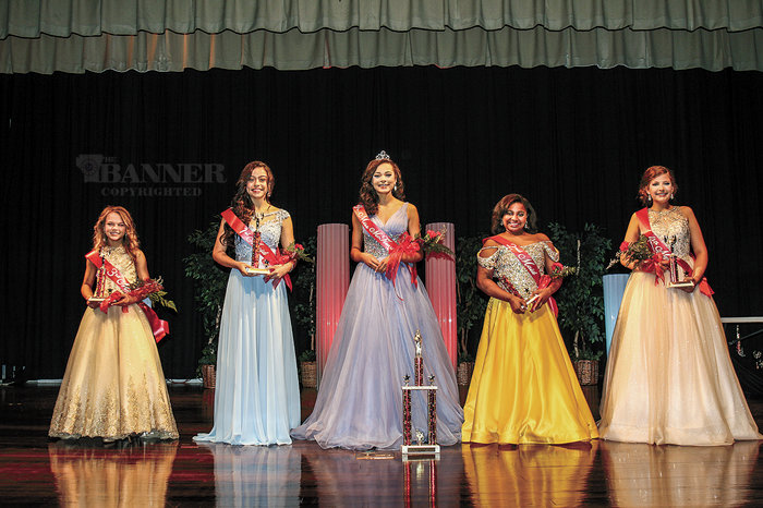 McKENZIE (April 10) &mdash; Madeline Gottshall, 12, is the 2021 Junior Miss McKenzie. She is the daughter of Megan and Todd Gottshall. (Pictured L to R) Laila Scott, third maid; Abbi Sumrok, first maid; Queen Madeline Gottshall; Aleecia Williams, second maid; and Bianca Pryor, fourth maid.