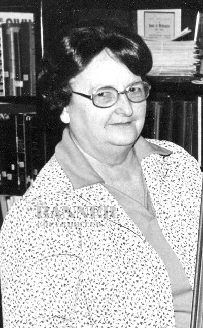 Mary Ruth Devault was instrumental in the founding and development of the Gordon Browning Museum and Carroll County Historical Society while serving as the librarian at the McKenzie Memorial Library.