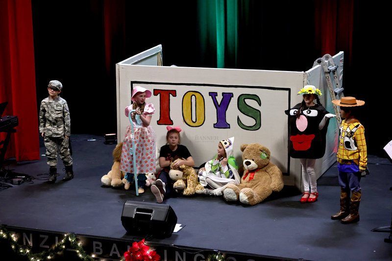 A cast of young performers tells the true meaning of Christmas in the skit, &ldquo;Joy Story.&rdquo;