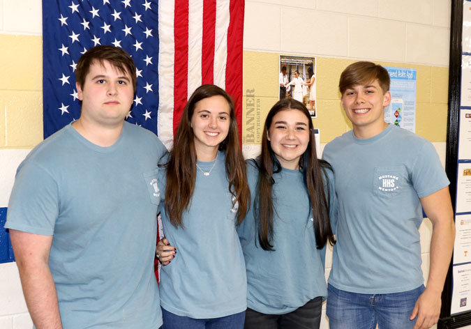 Mustang Mentors &mdash; Ben Livingston, Kaylan Belew, Campbell Cary and Aden Hutcherson spoke about serving as Mustang Mentors.