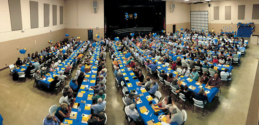 The Carroll County Civic Center was at capacity with approximately 460 persons attending the Huntingdon High School Mega Reunion.