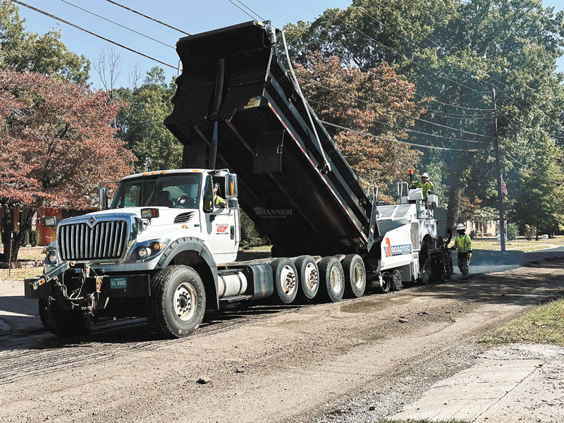 Tennessee Department of Transportation repaves Magnolia Avenue in McKenzie.