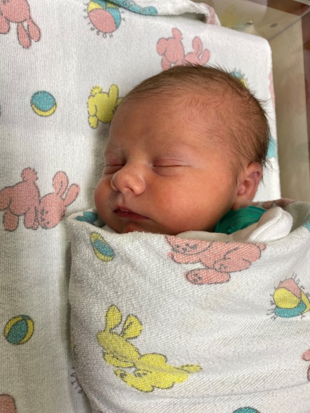Pictured is Franklin Matthew, the HCMC New Year&rsquo;s Baby born on January 1, 2023 at 6:53 a.m. to proud parents Ashley Orr and Justin Blankenship.