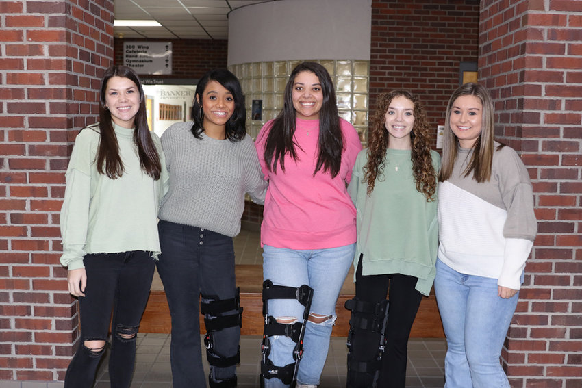 MHS Homecoming 2023 &mdash; Five ladies represent MHS in the Homecoming Royalty. One will be crowned the queen in pre-game ceremonies on Friday, January 27. (L to R): Ashlyn Burnine, Alajah Gilbert, Madison Gilbert, Hannah Dillingham, and Kassidy Brown.