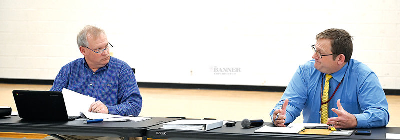 West Carroll Superintendent Preston Caldwell gathered board feedback on his five year strategic plan during a workshop meeting before the regular meeting Thursday night.