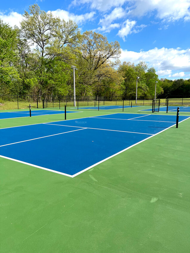McKenzie City Park&rsquo;s pickleball court has been resurfaced and striped.