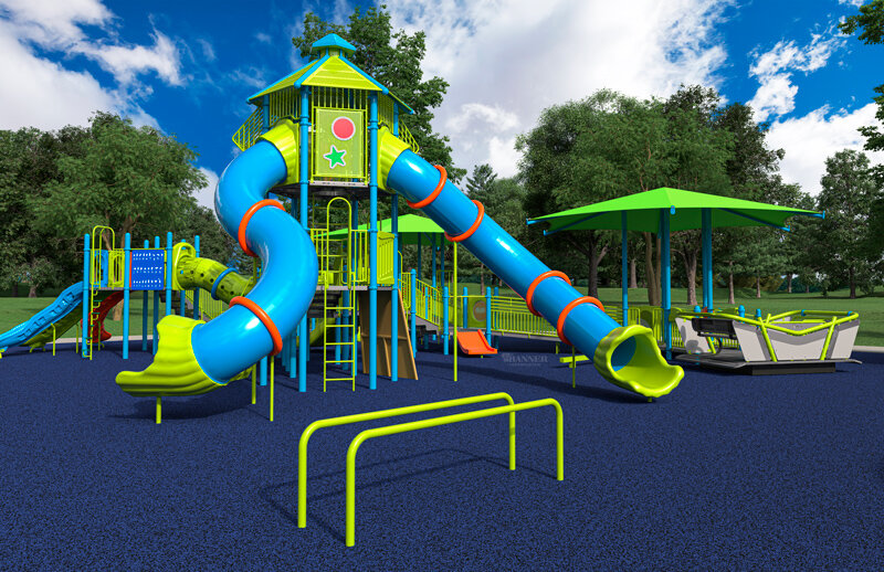 Artist rendering of what the proposed Carroll County Inclusion Park will look like at the time of completion.