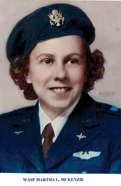Martha McKenzie Carpenter was a WASP &mdash; Women Airforce Service Pilots in World War II. She is buried at Mount Olivet Cemetery.