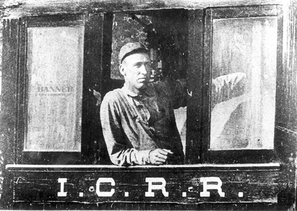 John Luther &ldquo;Casey&rdquo; Jones in the 382 Engine he was assigned to at Illinois Central Railroad.