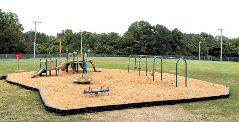 The new playground at Trezevant City Park will soon open for area children.