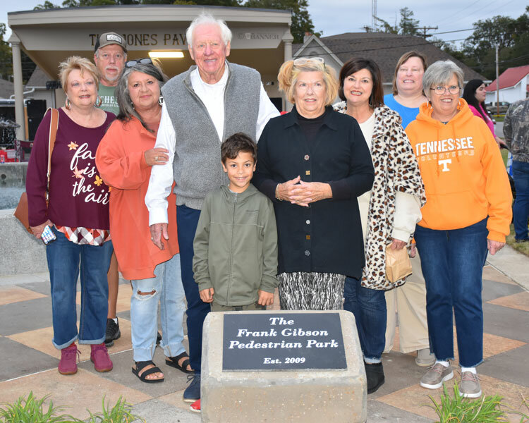 Longtime Alderman and City of Trenton supporter Frank Gibson was joined by his family on Saturday, October 14 as the city officially renamed his brainchild, Pedestrian Park, in his honor.