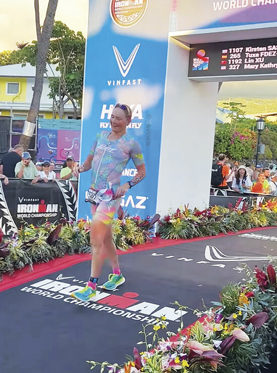 Kirsten Sass competed in Kailua-Kona Hawaii in the first women&rsquo;s edition of the IRONMAN World Championship.