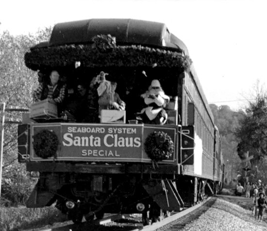 The Tennessee Santa Train has been running through the Appalachian area for 81 years. Each year the train carries supplies along the 110-mile route, consisting of toys, food, wrapping paper, and stuffed backpacks. The train route takes 10-hours to complete its journey beginning in Pikeville, Kentucky and ending in Kingsport, Tennessee.