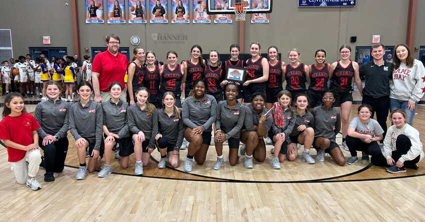 McKenzie Middle School Lady Rebels are the Blue Suede Class A Champions. They finished the season with a record of 19-4. This is their second championship this year. This is also only the second time in school history that our middle school has won this tournament, held at South Gibson. The Lady Rebels defeated Union City for the title.