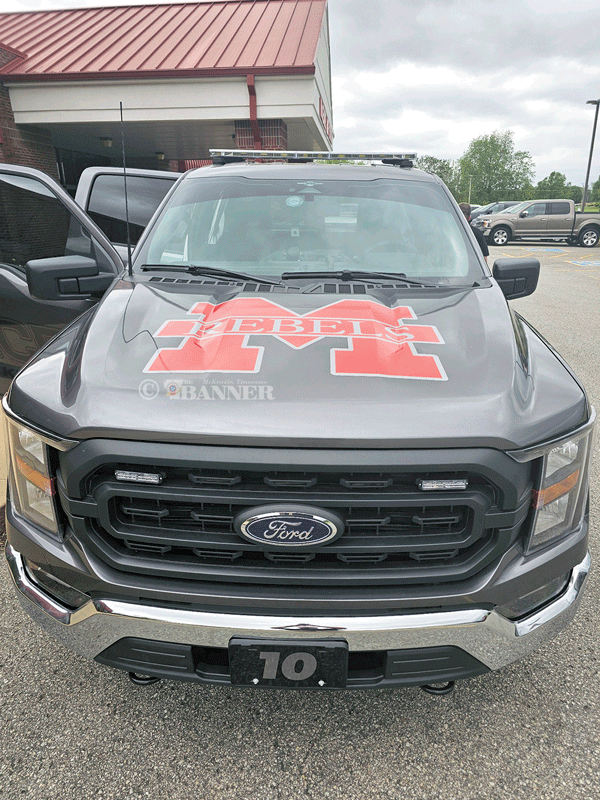 The first of three Ford F-150 pickup trucks that will be dedicated for use by the School Resource Officers (SROs) at the three McKenzie school sites.