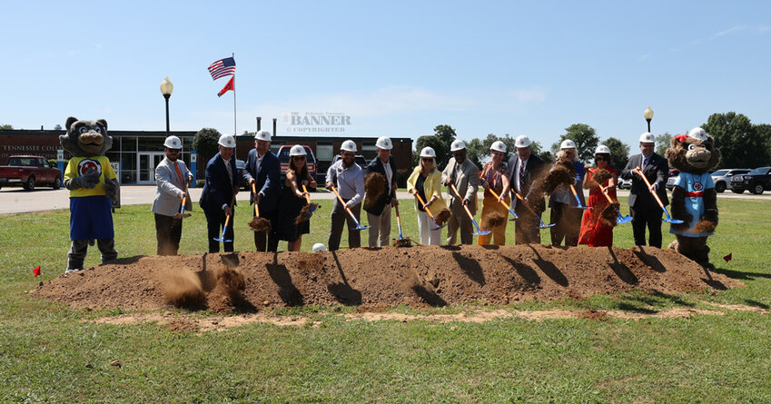 State, local and school officials symbolically break ground for the new academic and administrative building. It is part of a $1 billion investment across Tennessee to enhance technical training facilities. Construction is slated to begin in the fall of 2024 and take over a year to complete. Bell and Associates is the general contractor.