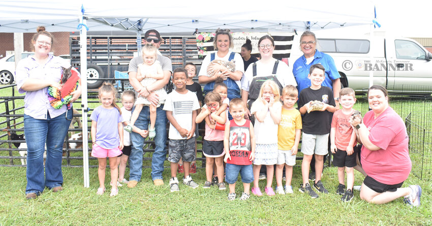 Kids and parents alike enjoyed the Bowties and Tutus Mobile Petting Zoo.