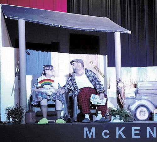 &ldquo;Old Folks&rdquo; Molly (Denise Sam) and Bert (Jason R. Martin) enjoy a relaxing evening on the porch.