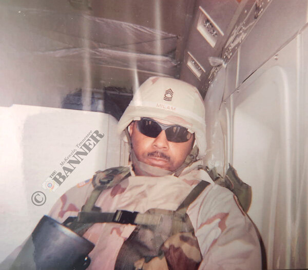 William Milam Jr. en route to Baghdad.