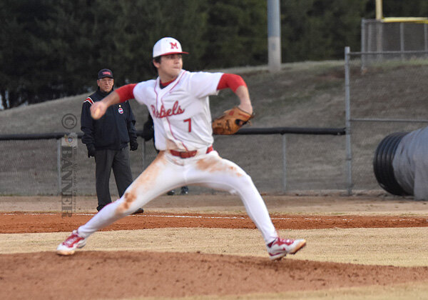 Rebel Tate Surber earned the win, allowing two earned runs on one hit while walking four and striking out six in four innings.