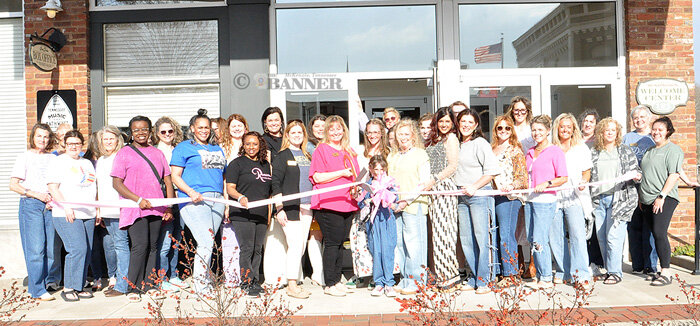 Vendors of the women-owned businesses at The Dixie PAC held a ribbon-cutting to kick off the event.