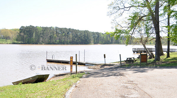 Carroll Lake near the docks on Saturday, April 12.