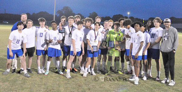 The District 12A Soccer Tournament champion Huntingdon Mustangs.