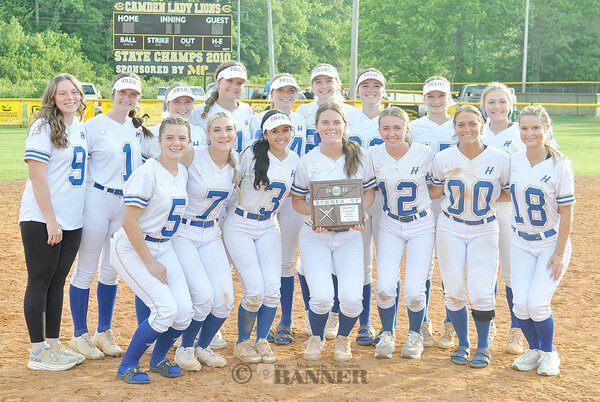 The District 12AA Softball Tournament runner-up Huntingdon Fillies.