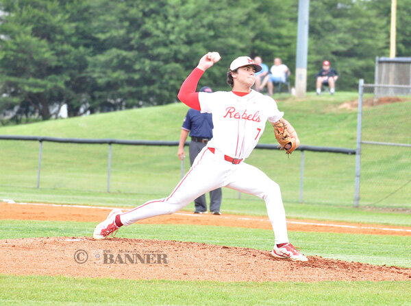Rebel Tate Surber earned the complete-game victory in Game One, allowing three runs (two earned) on three hits while striking out ten and walking three.