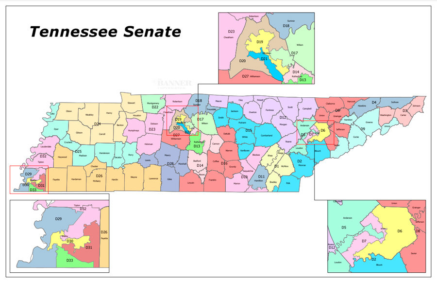 Proposed Tennessee Senate Redistricting Map Released | The Mckenzie Banner