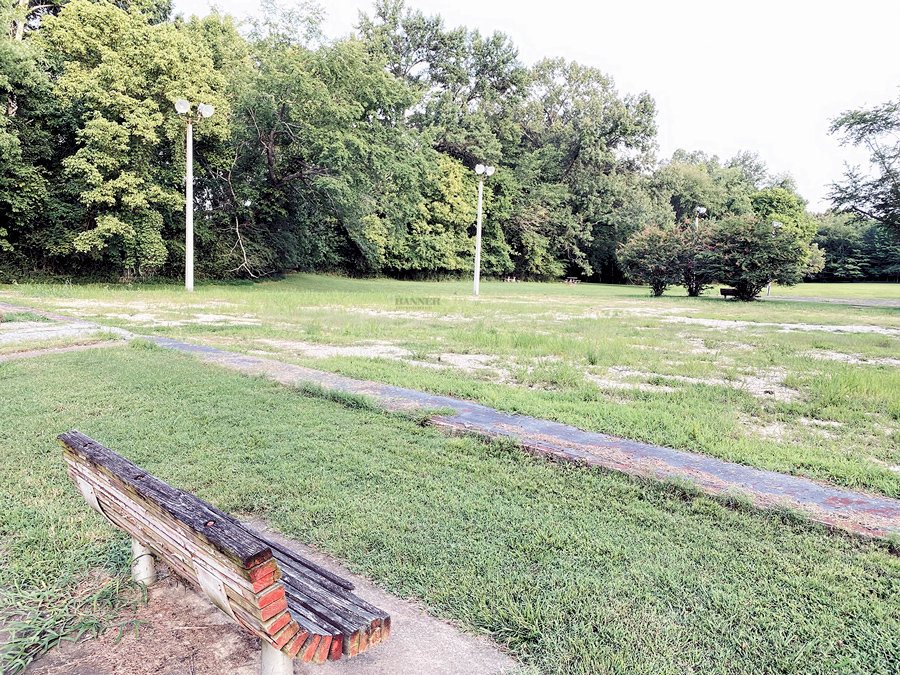The former tennis courts at City Park were razed and will be the site of new pickleball courts.
