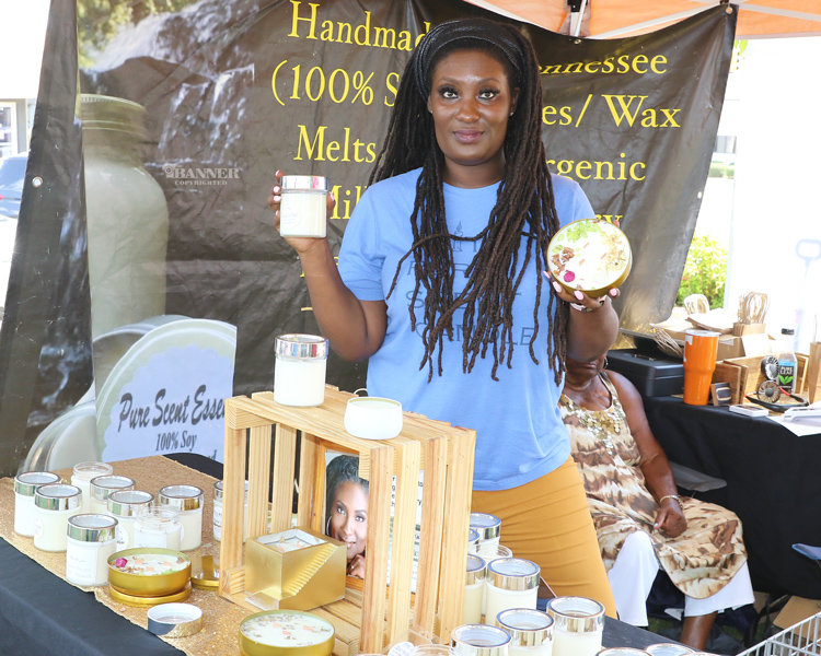 Homemade candles by Pure Scent of Jackson and soon Nashville. Ms. Mebane is a Wingo Community native, who started the business using only eco-friendly ingredients.