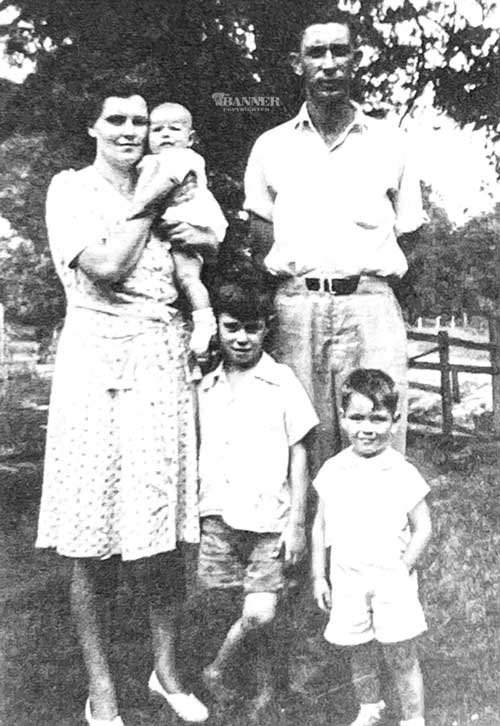 The Kelleys from (L to R): Ruth and William and their children Dwayne, James and Dale.