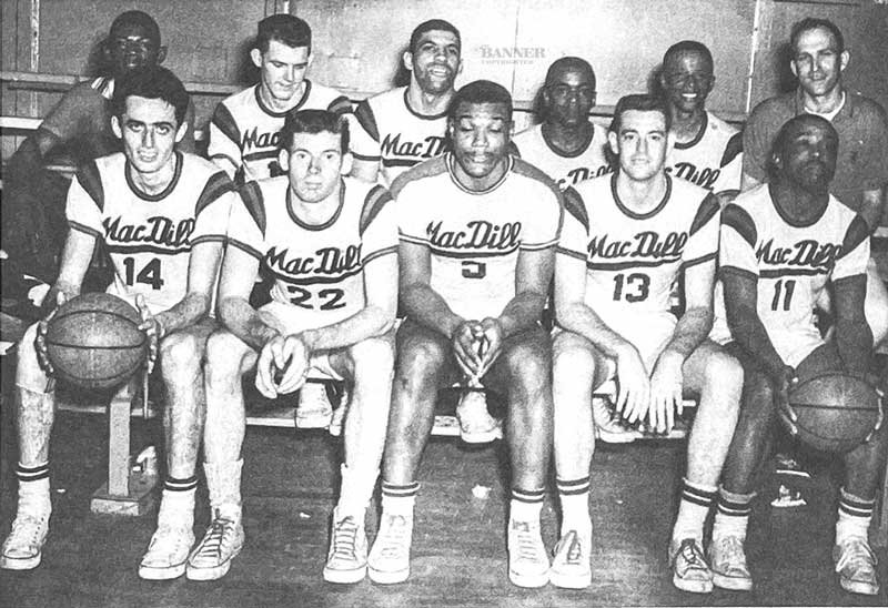 MacDill Air Force Base basketball team photo, 1962. Dale Kelley is #13.