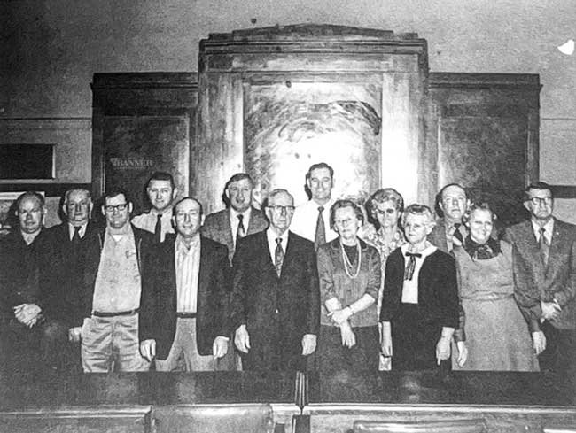 Carroll County office holders, 1970. Dale Kelley is pictured back row center.