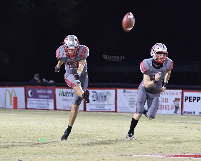 Stafford Roditis had nine kickoffs in the game against Wayne County.